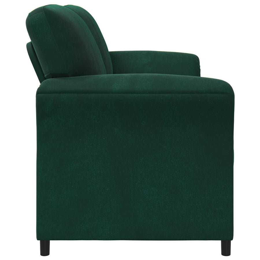 3-Zits Bank Donkergroen 198 x 83 x 95 cm Fluweel