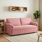 3-zits bank roze fluweel 198x83x95 cm