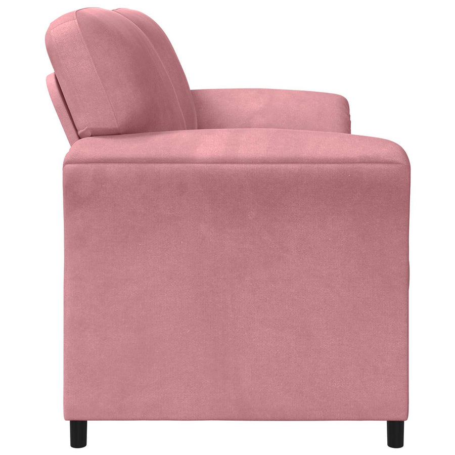 3-Zits Bank Roze 198 x 83 x 95 cm Fluweel