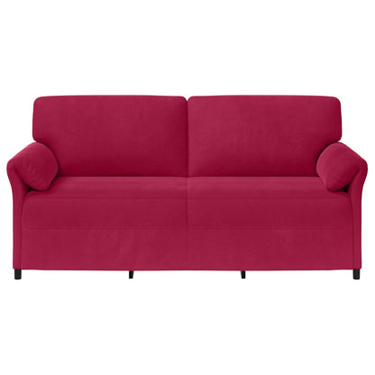 3-Zits Bank Wijnrood 198 x 83 x 95 cm Fluweel
