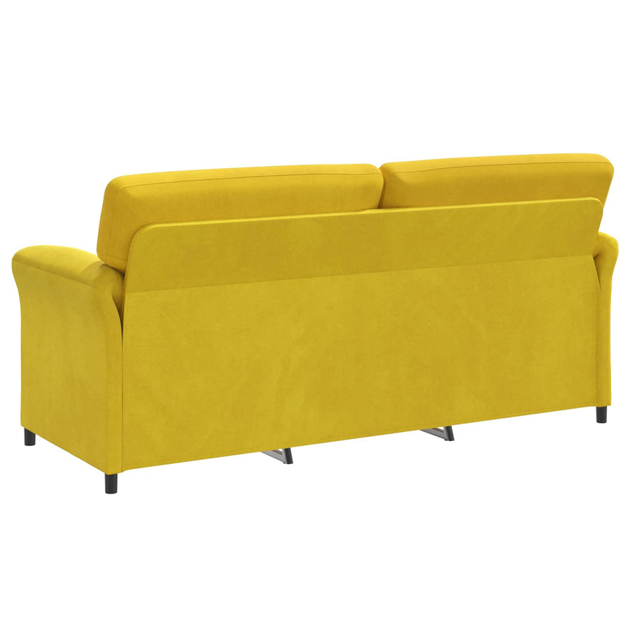 3-Zits Bank Geel 198 x 83 x 95 cm Fluweel