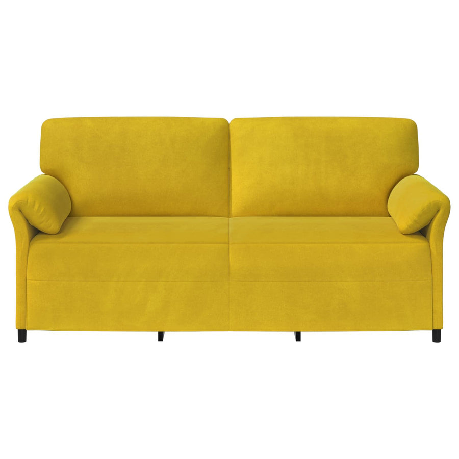 3-Zits Bank Geel 198 x 83 x 95 cm Fluweel