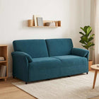 3-zits bank blauw 198x83x95 cm fluweel