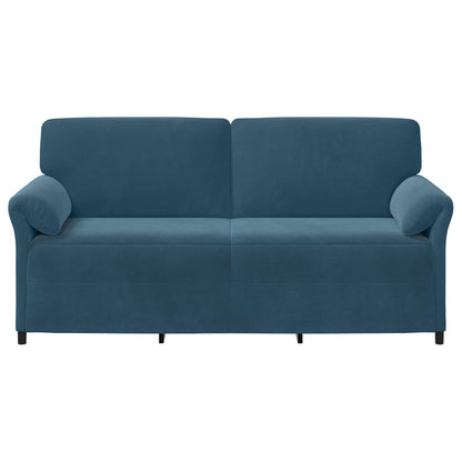3-Zits Bank Blauw 198 x 83 x 95 cm Fluweel