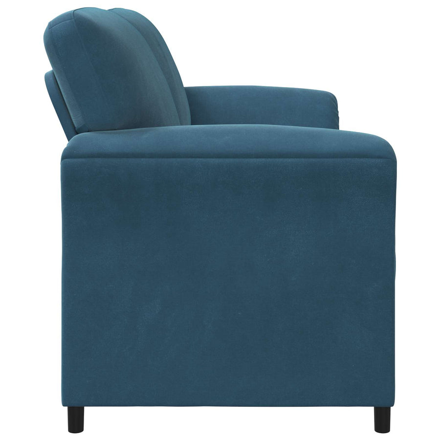 3-Zits Bank Blauw 198 x 83 x 95 cm Fluweel