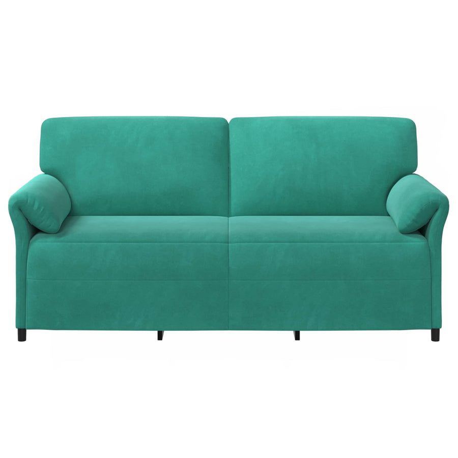 3-Zits Bank Turquoise 198 x 83 x 95 cm Fluweel