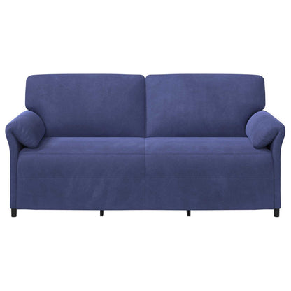 3-Zits Bank Politieblauw 198 x 83 x 95 cm Fluweel