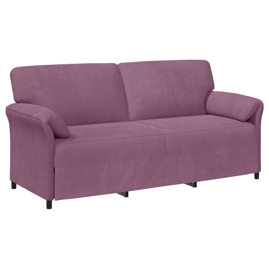 3-Zits Bank Paars 198 x 83 x 95 cm Fluweel