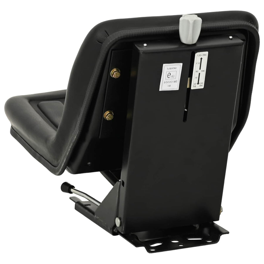 Tractorstoel met ophangingsysteem Zwart 39,5 x 52 x 43 cm
