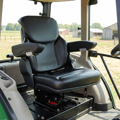 Tractorstoel met ophangingsysteem Zwart 60 x 58 x 72 cm