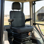 Tractorstoel 56x57x87 cm zwart staal PVC