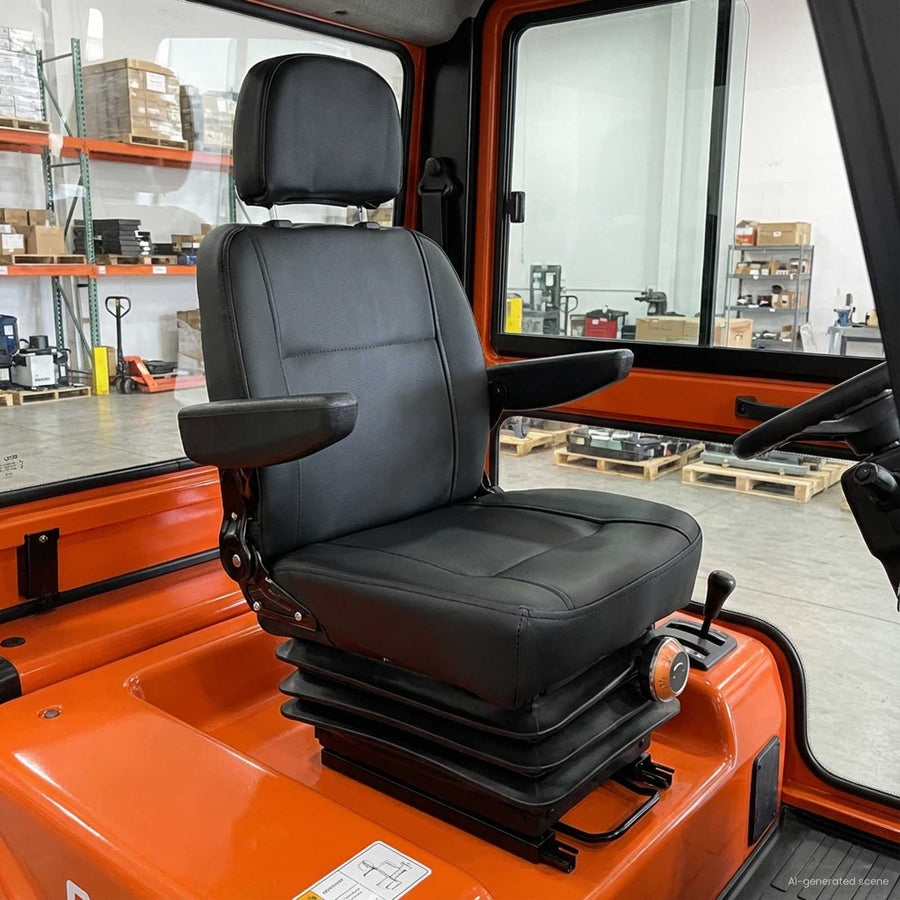 Tractorstoel met ophangingsysteem Zwart 56 x 57 x 87 cm