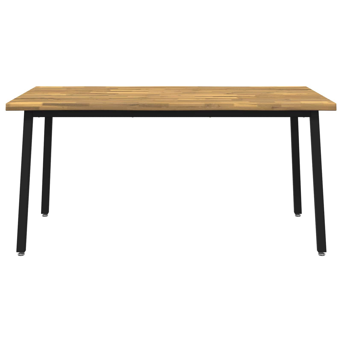 Live Edge Eettafel 160 x 70 x 75 cm Massief Acaciahout Wit