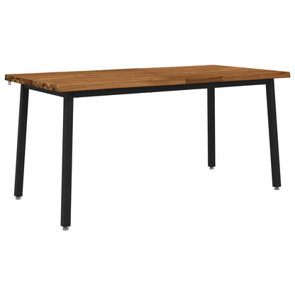 Live Edge Eettafel 160 x 80 x 75 cm Massief Acaciahout Naturel