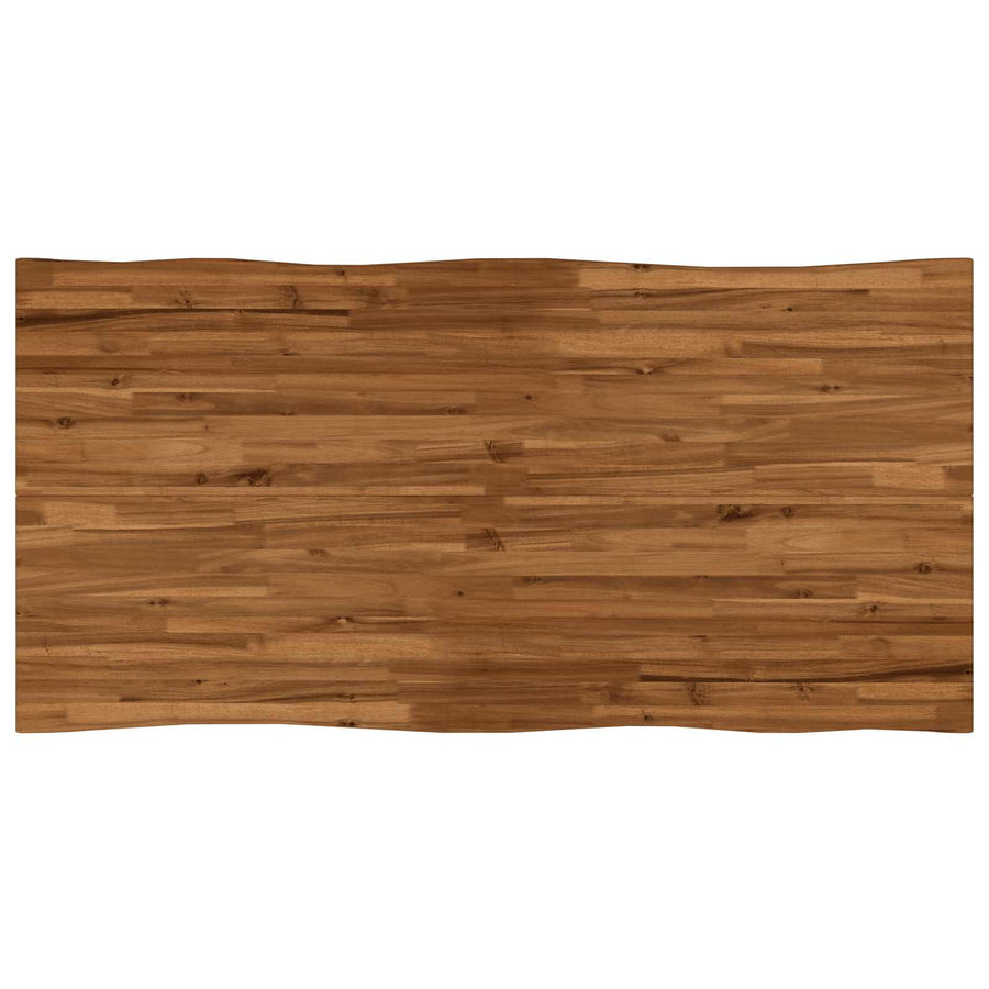 Live Edge Eettafel 160 x 80 x 75 cm Massief Acaciahout Naturel