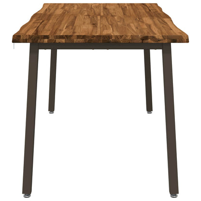 Live Edge Eettafel 160 x 80 x 75 cm Massief Acaciahout Naturel