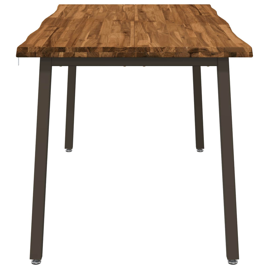 Live Edge Eettafel 160 x 80 x 75 cm Massief Acaciahout Naturel