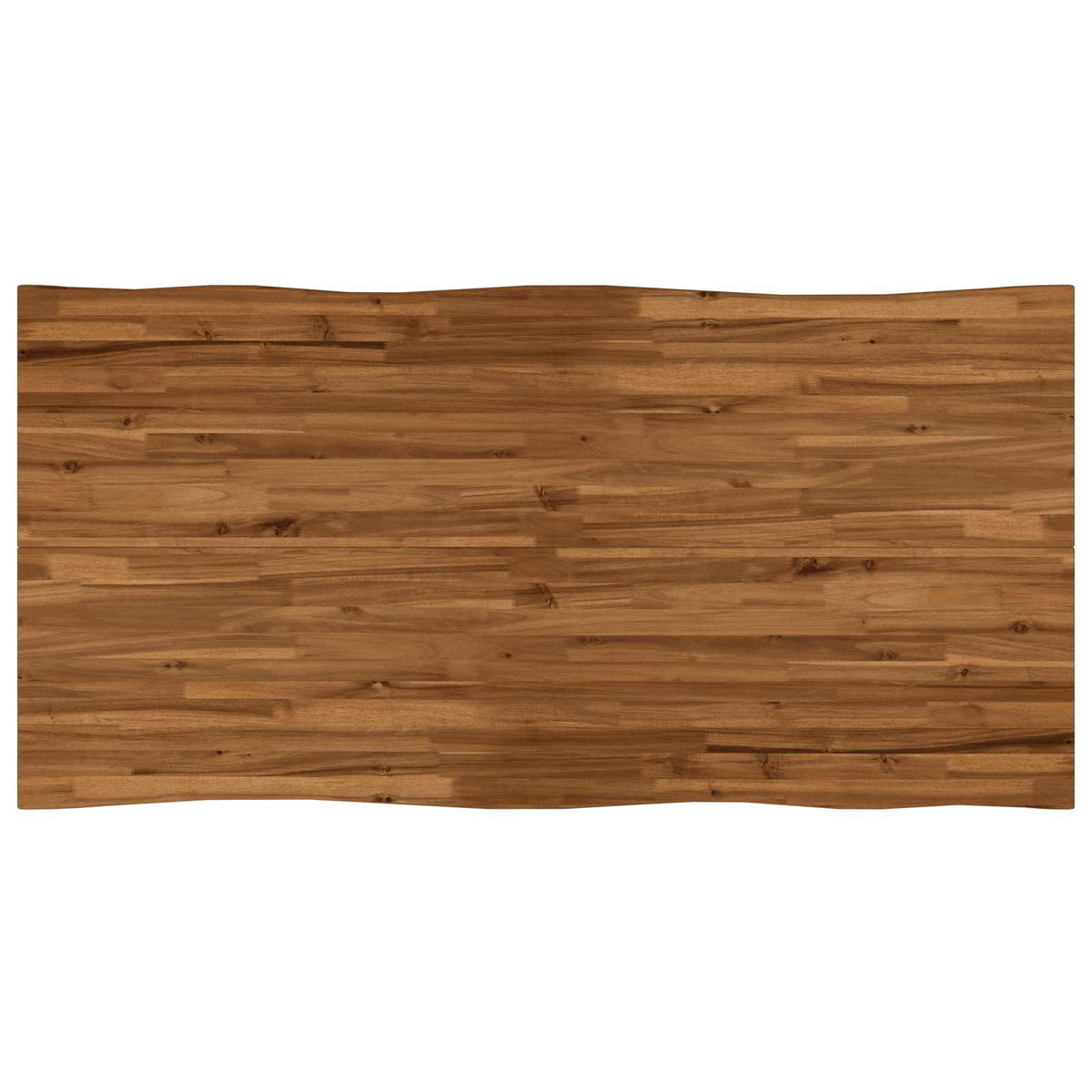 Live Edge Eettafel 160 x 80 x 75 cm Massief Acaciahout Naturel