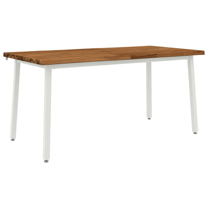 Live Edge Eettafel 160 x 80 x 75 cm Massief Acaciahout Naturel