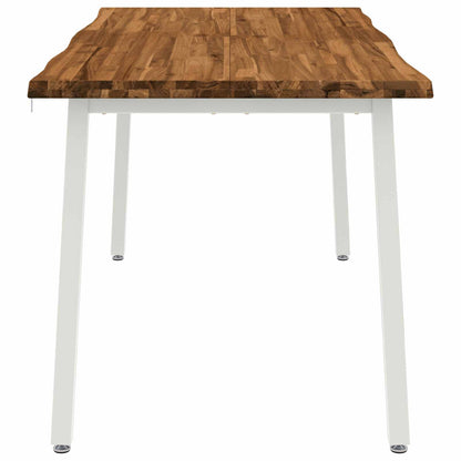 Live Edge Eettafel 160 x 80 x 75 cm Massief Acaciahout Naturel
