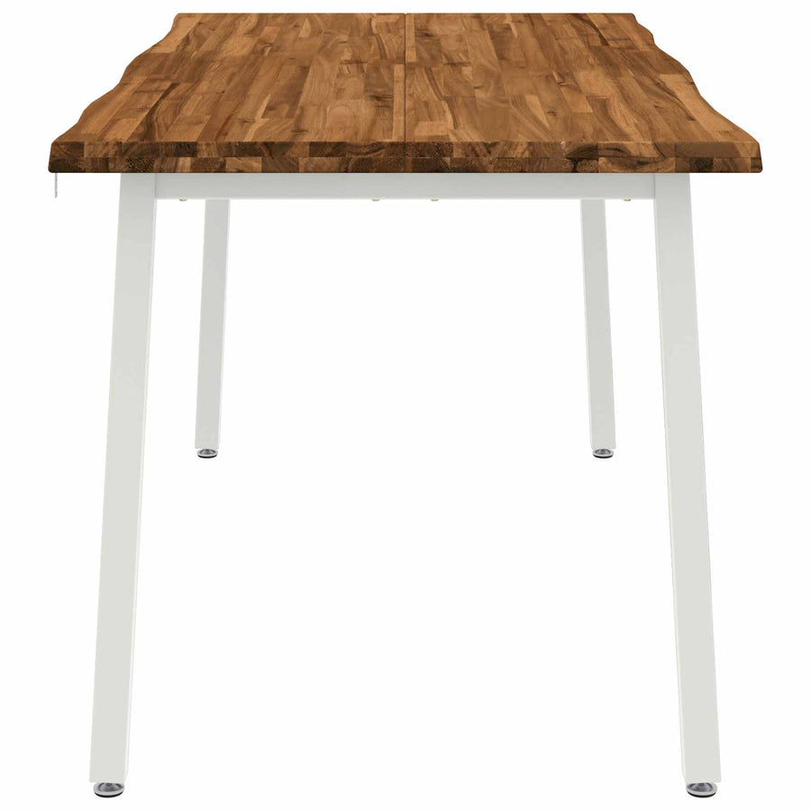 Live Edge Eettafel 160 x 80 x 75 cm Massief Acaciahout Naturel