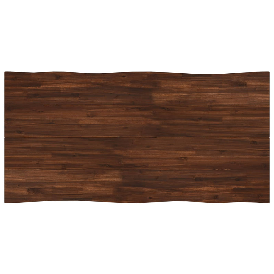 Live Edge Eettafel 140 x 90 x 75 cm Massief Acaciahout