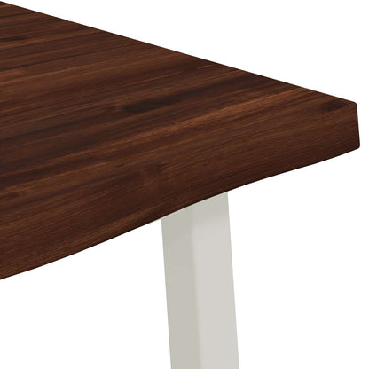 Live Edge Eettafel 140 x 90 x 75 cm Massief Acaciahout