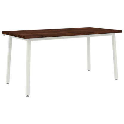 Live Edge Eettafel 140 x 90 x 75 cm Massief Acaciahout