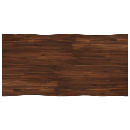 Live Edge Eettafel 140 x 90 x 75 cm Massief Acaciahout