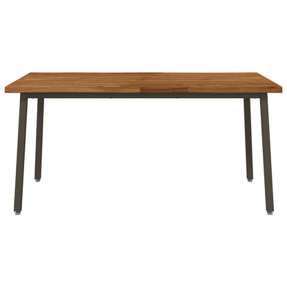 Live Edge Eettafel 140 x 90 x 75 cm Massief Acaciahout Naturel