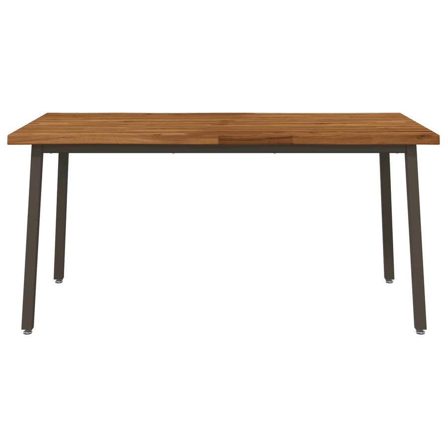 Live Edge Eettafel 140 x 90 x 75 cm Massief Acaciahout Naturel