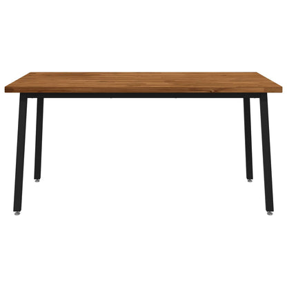 Vierkante Eettafel 160 x 70 x 75 cm Massief Acaciahout Naturel