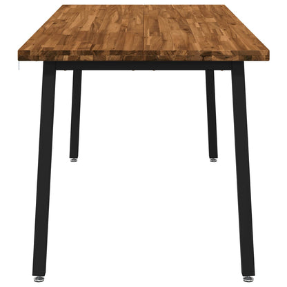 Vierkante Eettafel 160 x 70 x 75 cm Massief Acaciahout Naturel