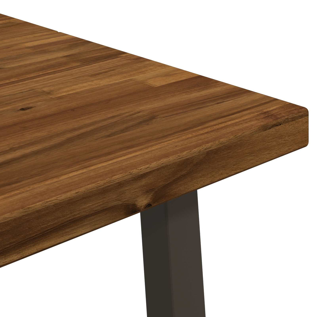 Vierkante Eettafel 160 x 70 x 75 cm Massief Acaciahout Naturel