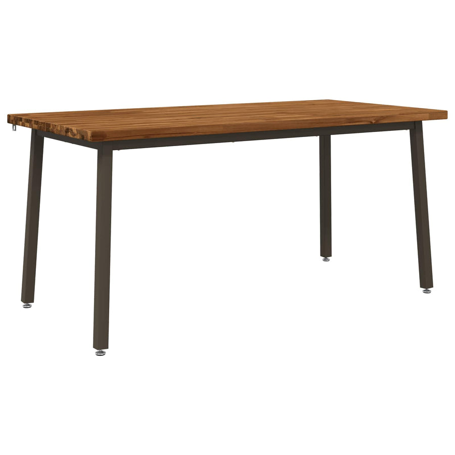 Vierkante Eettafel 160 x 70 x 75 cm Massief Acaciahout Naturel