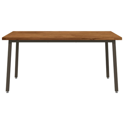 Vierkante Eettafel 160 x 70 x 75 cm Massief Acaciahout Naturel