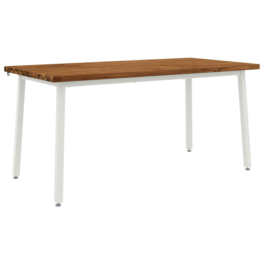 Vierkante Eettafel 160 x 70 x 75 cm Massief Acaciahout Naturel