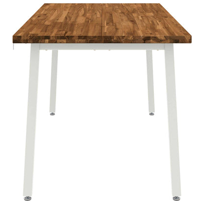 Vierkante Eettafel 160 x 70 x 75 cm Massief Acaciahout Naturel
