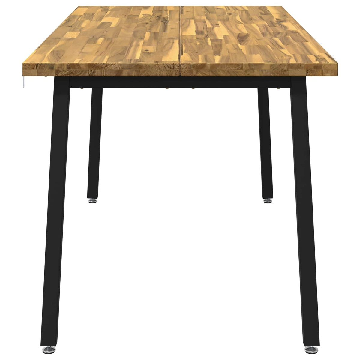Vierkante Eettafel 160 x 70 x 75 cm Massief Acaciahout Wit
