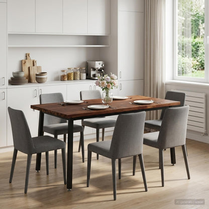 Vierkante Eettafel 160 x 80 x 75 cm Massief Acaciahout