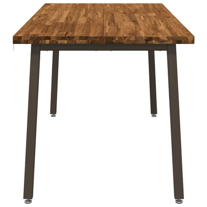 Vierkante Eettafel 160 x 80 x 75 cm Massief Acaciahout Naturel