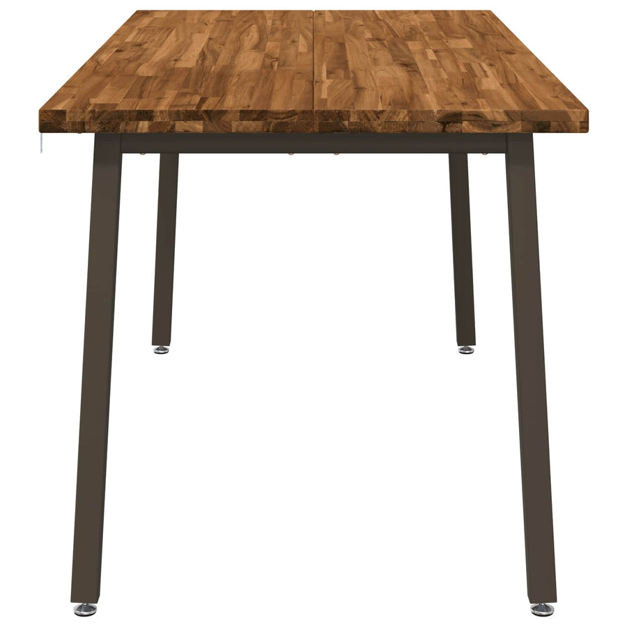 Vierkante Eettafel 160 x 80 x 75 cm Massief Acaciahout Naturel
