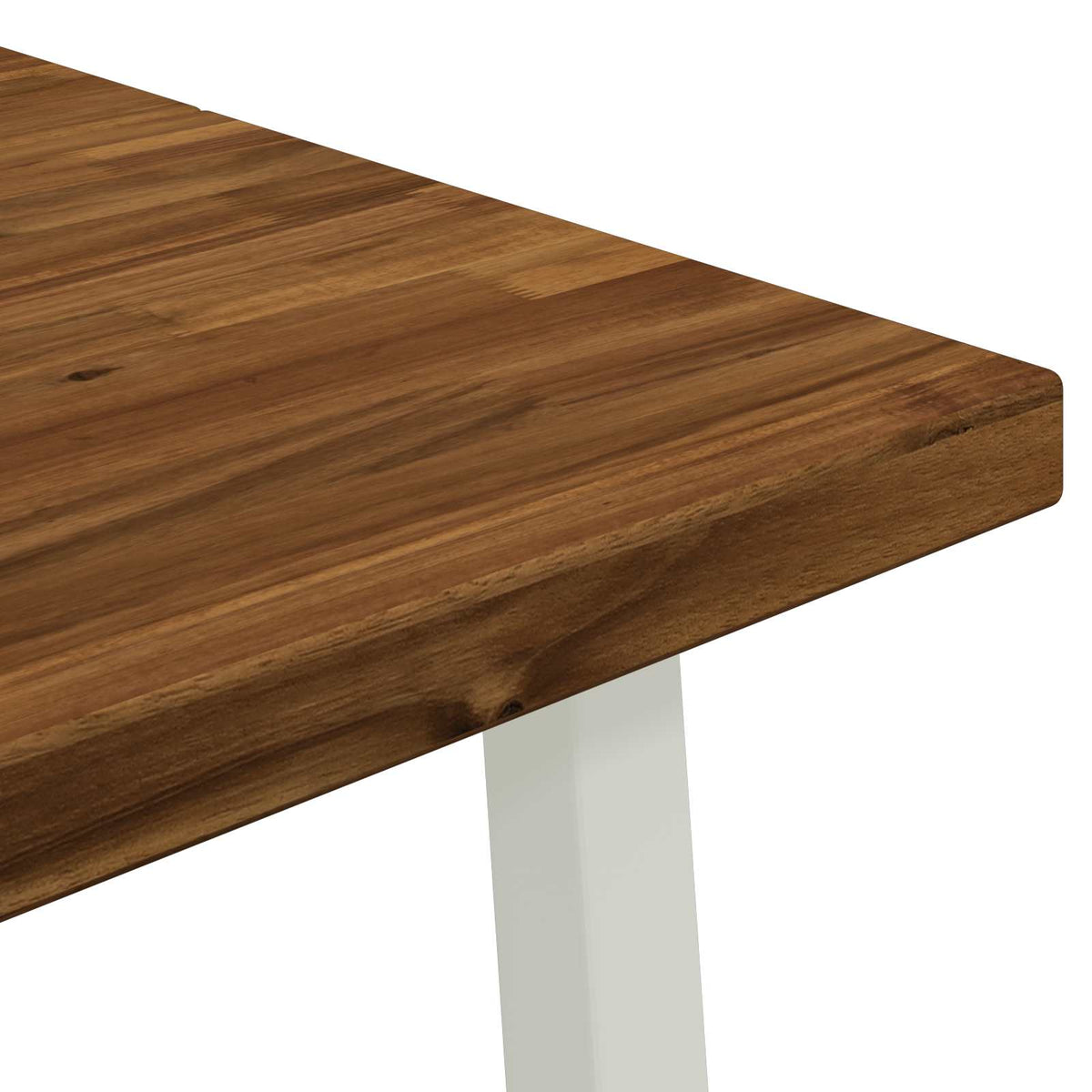 Vierkante Eettafel 160 x 80 x 75 cm Massief Acaciahout Naturel