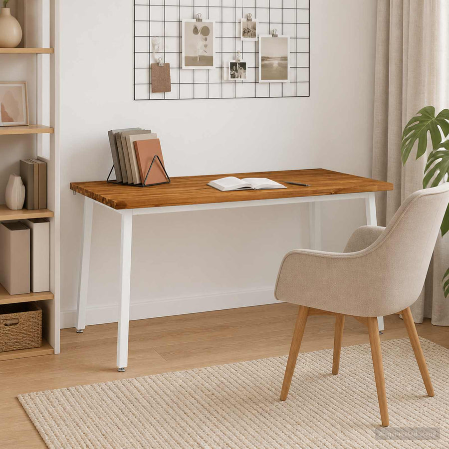 Vierkante Eettafel 160 x 70 x 75 cm Massief Acaciahout Naturel