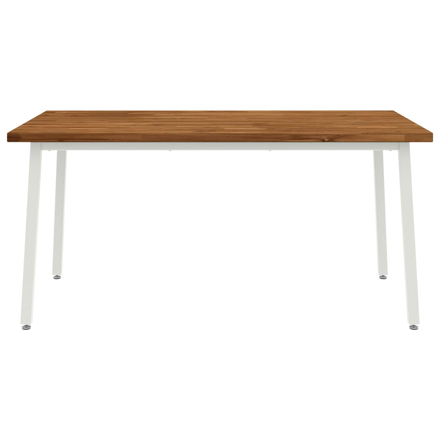 Vierkante Eettafel 160 x 80 x 75 cm Massief Acaciahout Naturel