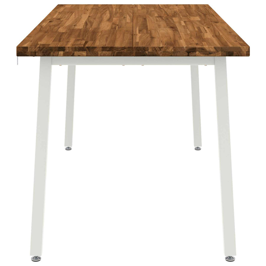 Vierkante Eettafel 160 x 80 x 75 cm Massief Acaciahout Naturel