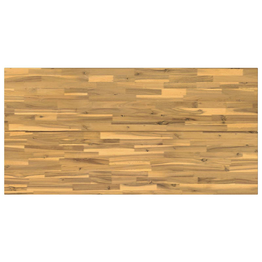 Vierkante Eettafel 160 x 80 x 75 cm Massief Acaciahout Wit