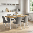 Eettafel 160x80x75 cm massief acaciahout wit