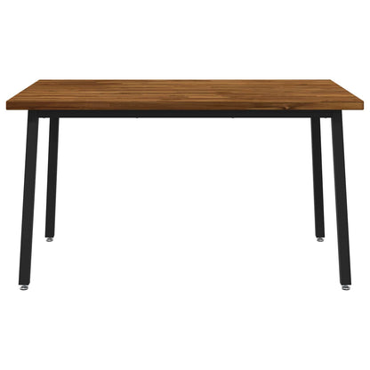 Vierkante Eettafel 140 x 90 x 75 cm Massief Acaciahout Naturel