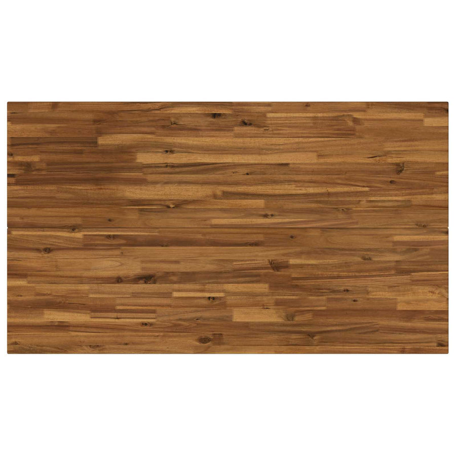 Vierkante Eettafel 140 x 90 x 75 cm Massief Acaciahout Naturel